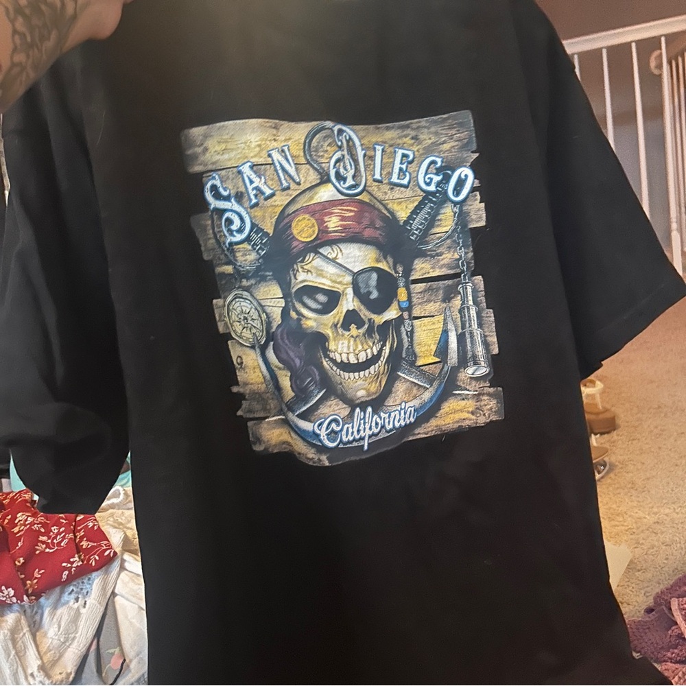 San Diego Pirate Graphic T-Shirt